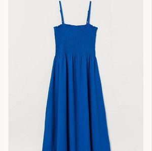 H&M plus size blue maxi dress XXL NWT
